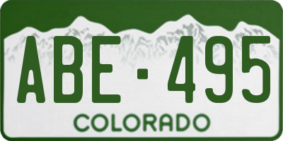 CO license plate ABE495