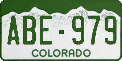 CO license plate ABE979