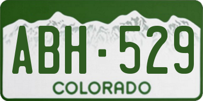 CO license plate ABH529