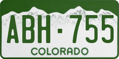 CO license plate ABH755
