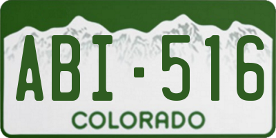 CO license plate ABI516