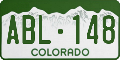 CO license plate ABL148
