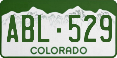 CO license plate ABL529