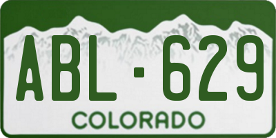 CO license plate ABL629