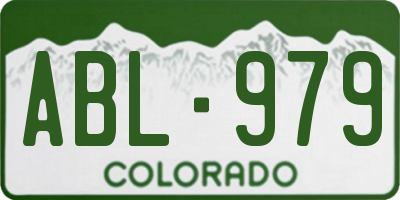 CO license plate ABL979