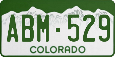 CO license plate ABM529