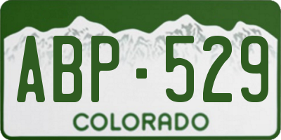 CO license plate ABP529