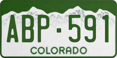 CO license plate ABP591