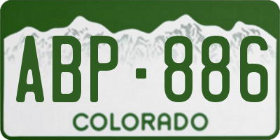CO license plate ABP886