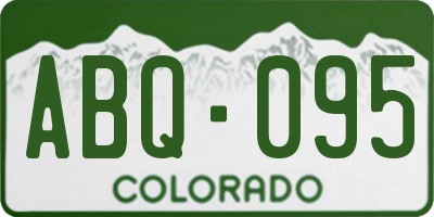 CO license plate ABQ095