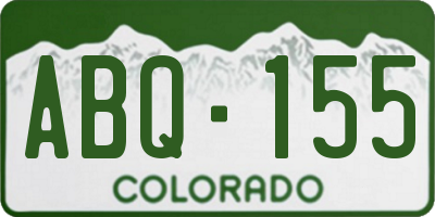 CO license plate ABQ155