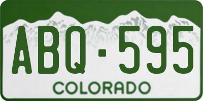 CO license plate ABQ595