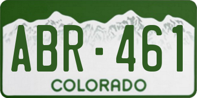 CO license plate ABR461
