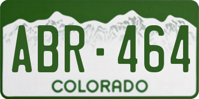CO license plate ABR464