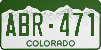 CO license plate ABR471