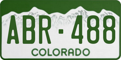 CO license plate ABR488