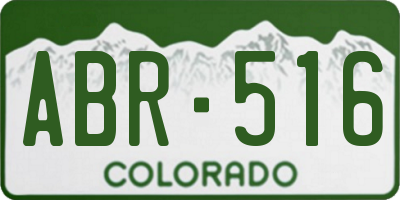 CO license plate ABR516