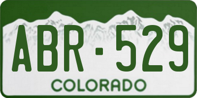 CO license plate ABR529