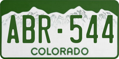 CO license plate ABR544