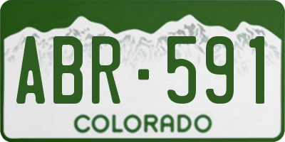 CO license plate ABR591