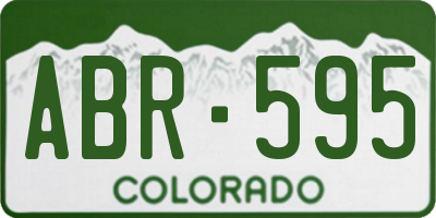 CO license plate ABR595