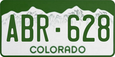 CO license plate ABR628