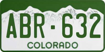 CO license plate ABR632