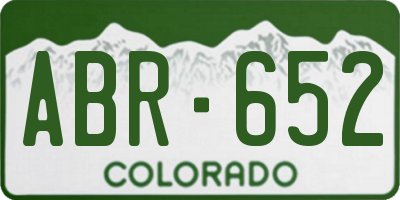 CO license plate ABR652