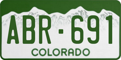 CO license plate ABR691