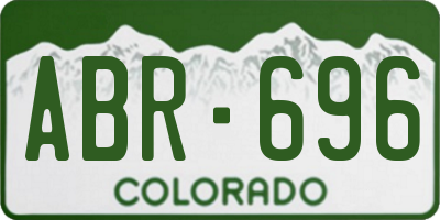 CO license plate ABR696