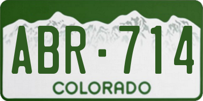 CO license plate ABR714