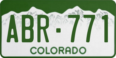 CO license plate ABR771