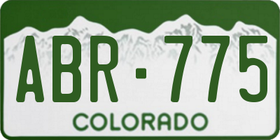 CO license plate ABR775