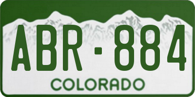CO license plate ABR884