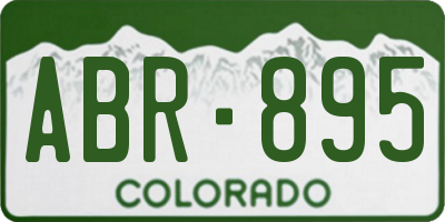 CO license plate ABR895