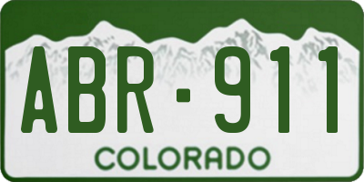 CO license plate ABR911
