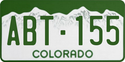 CO license plate ABT155