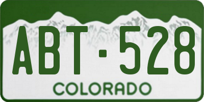 CO license plate ABT528
