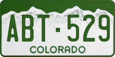 CO license plate ABT529