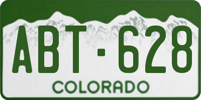 CO license plate ABT628