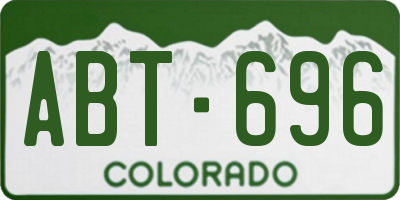 CO license plate ABT696