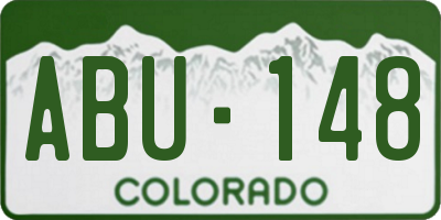 CO license plate ABU148