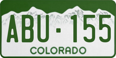 CO license plate ABU155