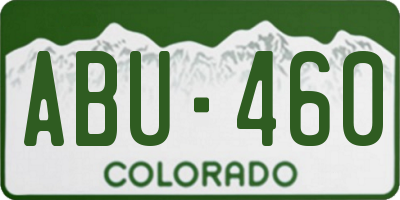 CO license plate ABU460
