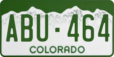 CO license plate ABU464