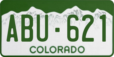 CO license plate ABU621