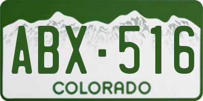 CO license plate ABX516