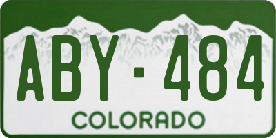 CO license plate ABY484