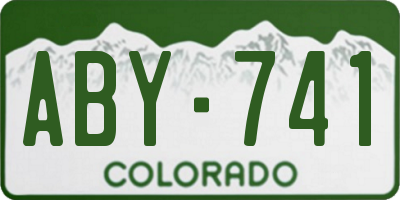 CO license plate ABY741