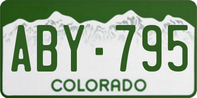 CO license plate ABY795